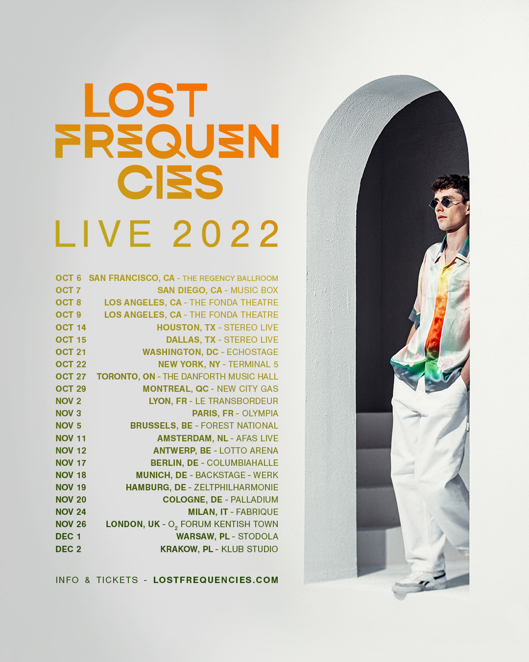 lost frequencies tour setlist