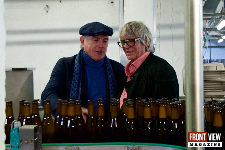 Herbert Flack en Pieter Aspe t gast bij brouwerij Omer - 18